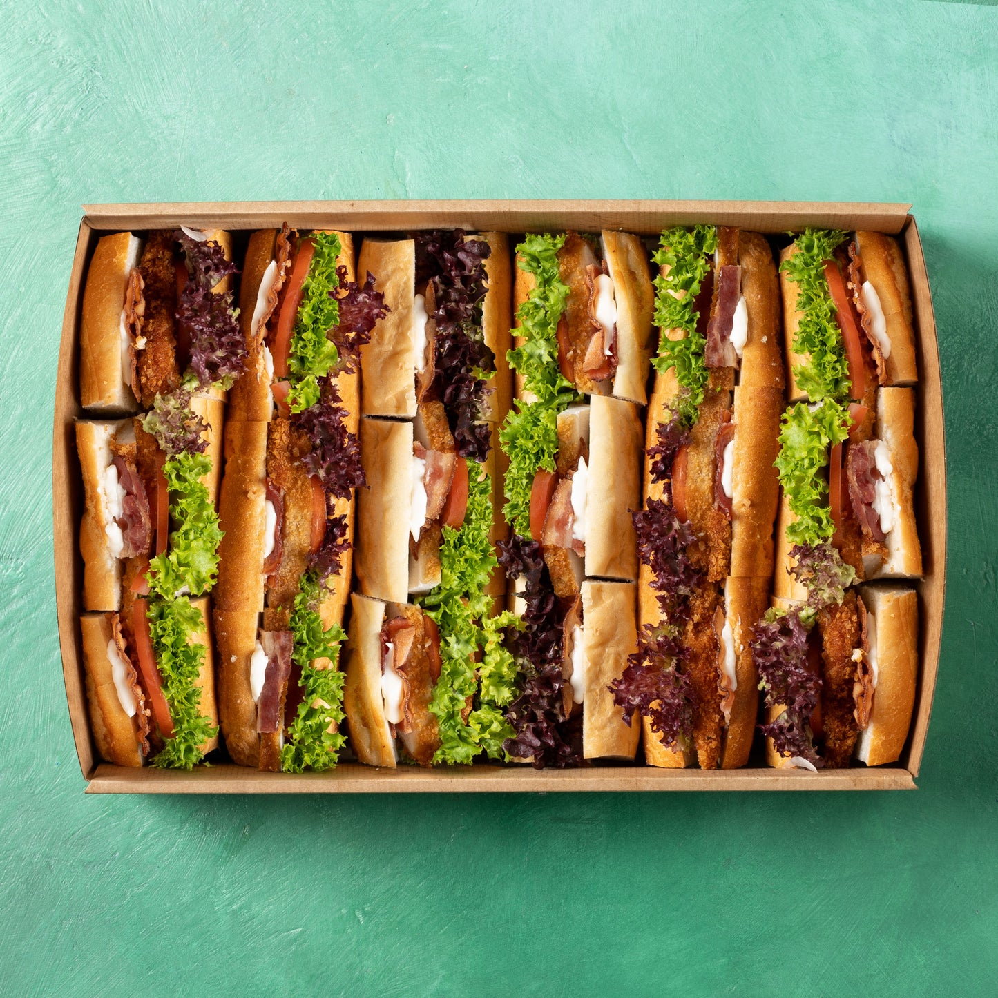 BLT Schnitzel Baguette Platter