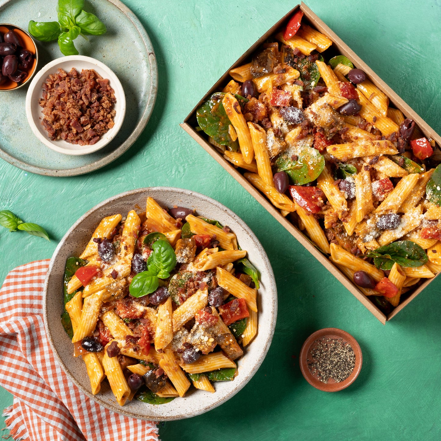 Soul Origin Salad Platter: Sicilian Pasta
