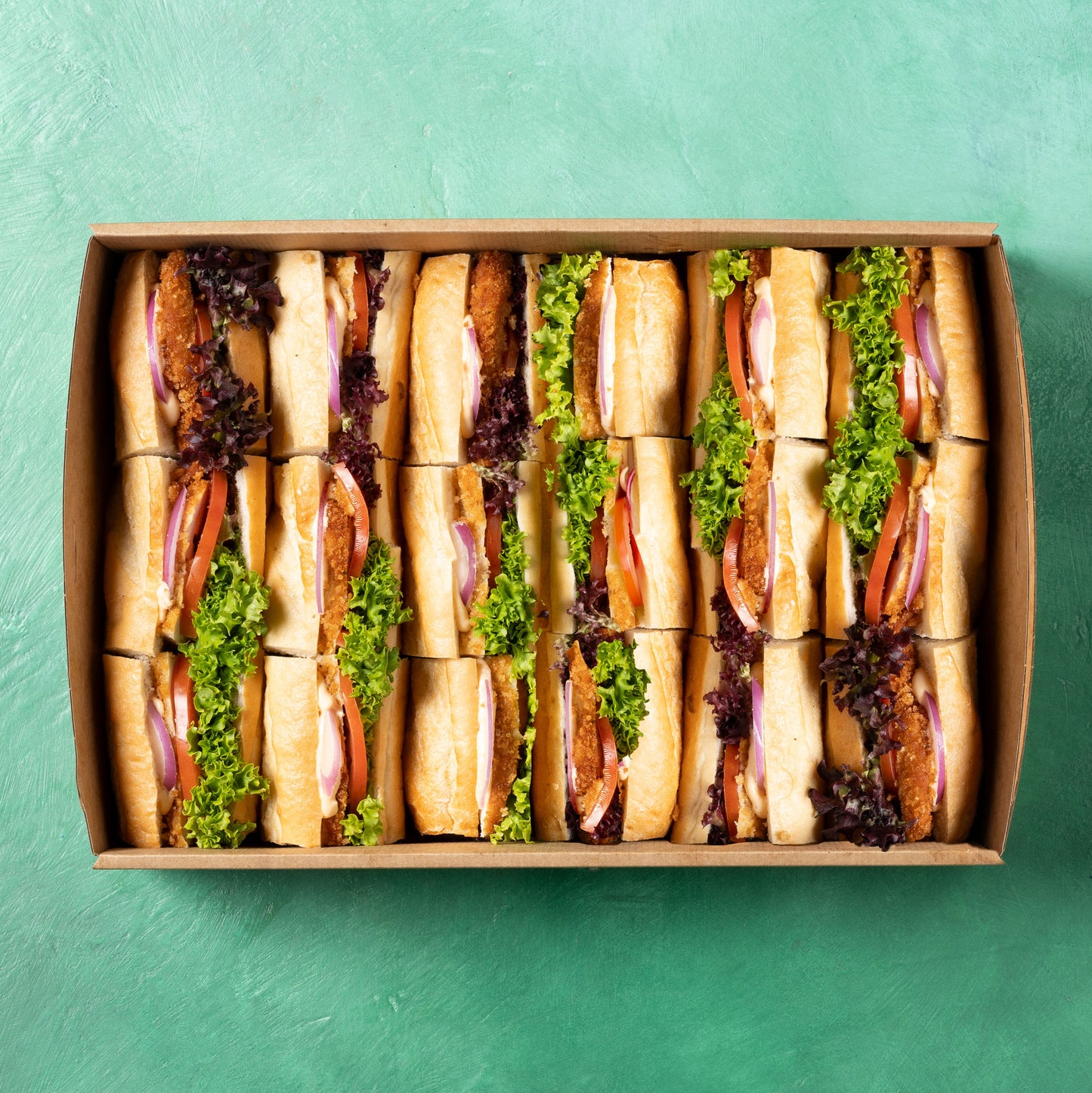 Chicken Schnitzel Baguette Platter