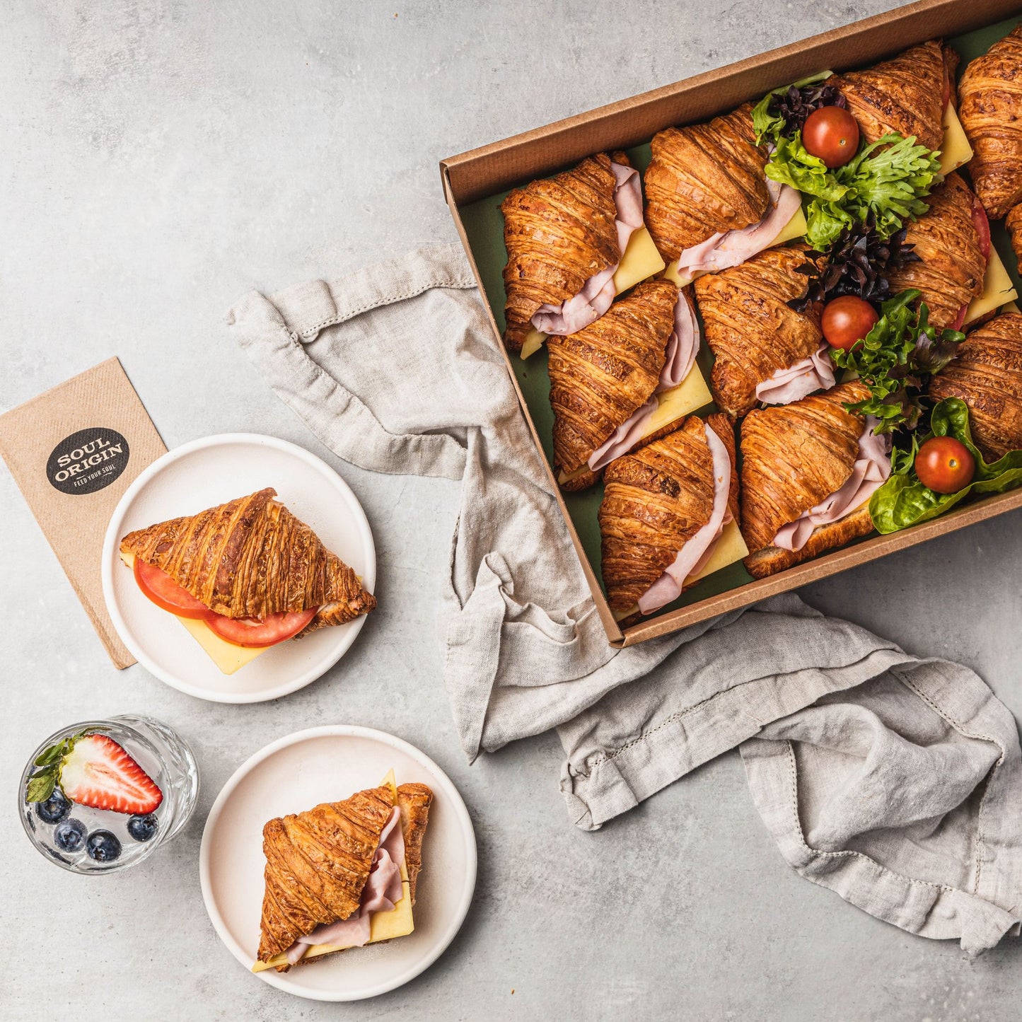 Mixed Mini Savoury Breakfast Croissants