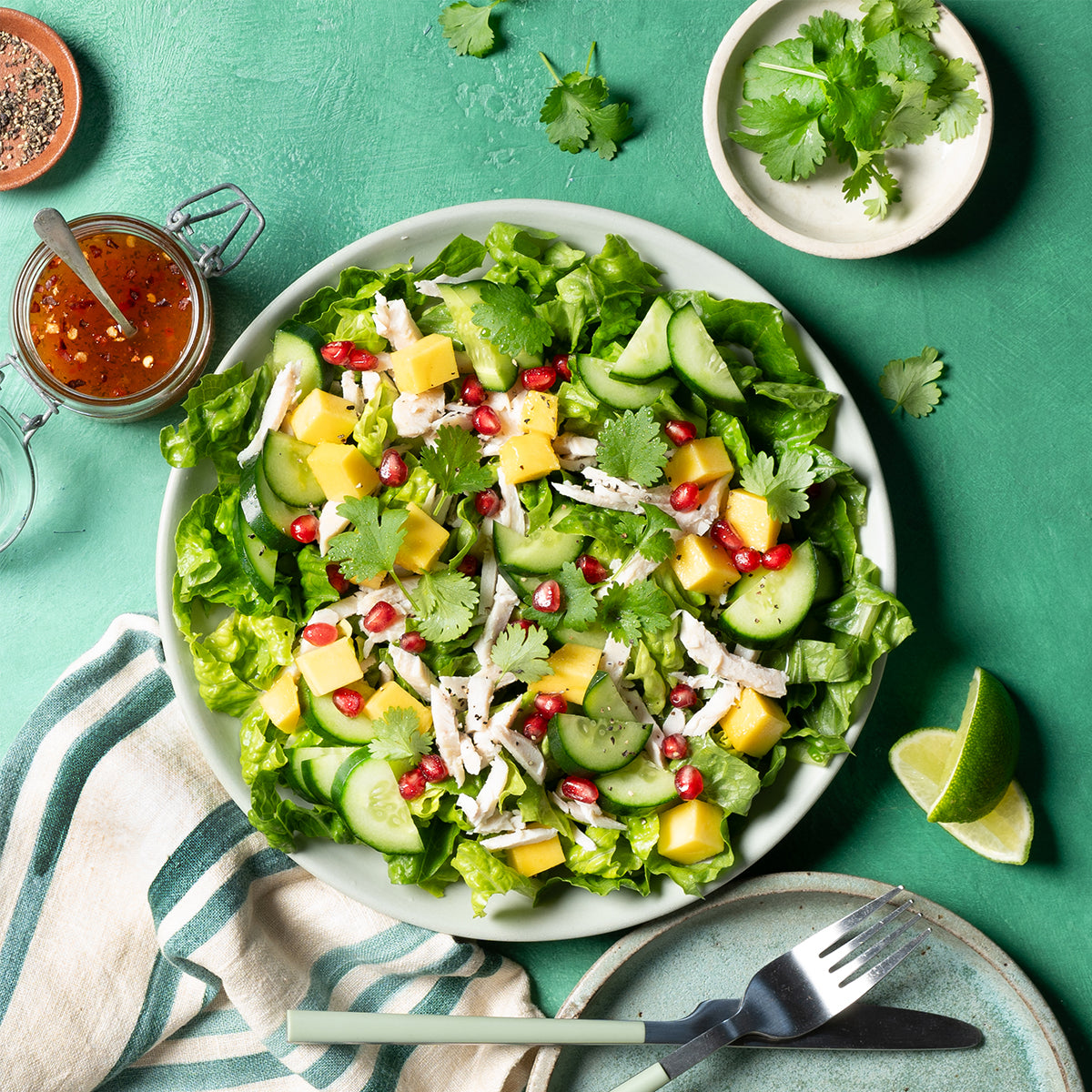 Soul Origin Salad Platter: Summer Chicken Mango