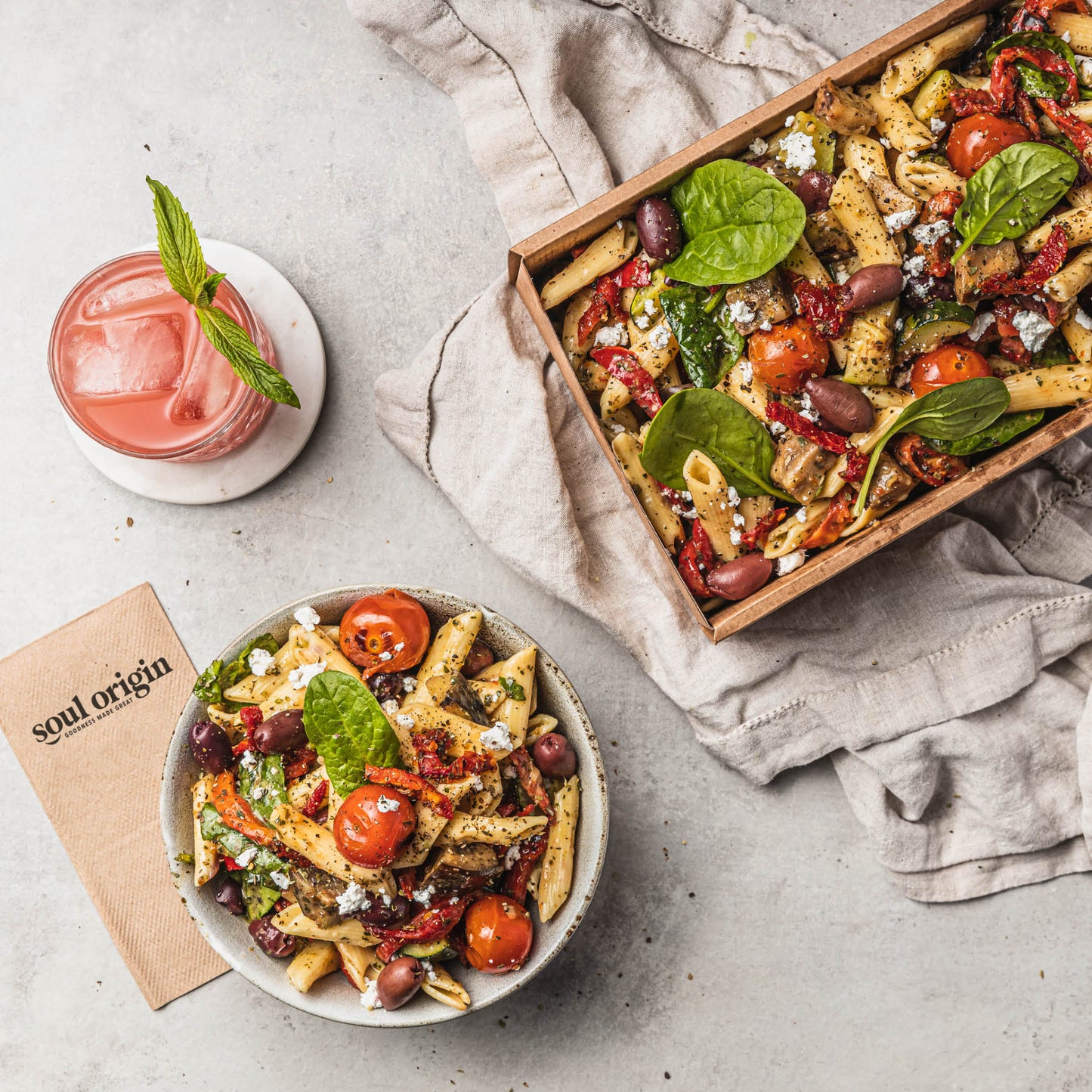 Salad Platter: Tuscan Veg Pasta