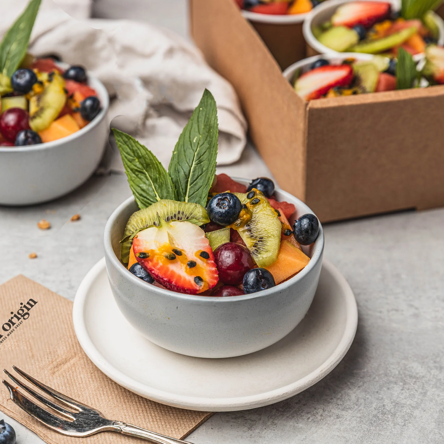 Seasonal Fruit Salad Pots