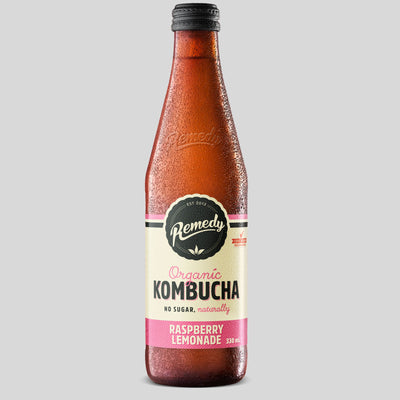 Raspberry Lemonade Kombucha Product Shot