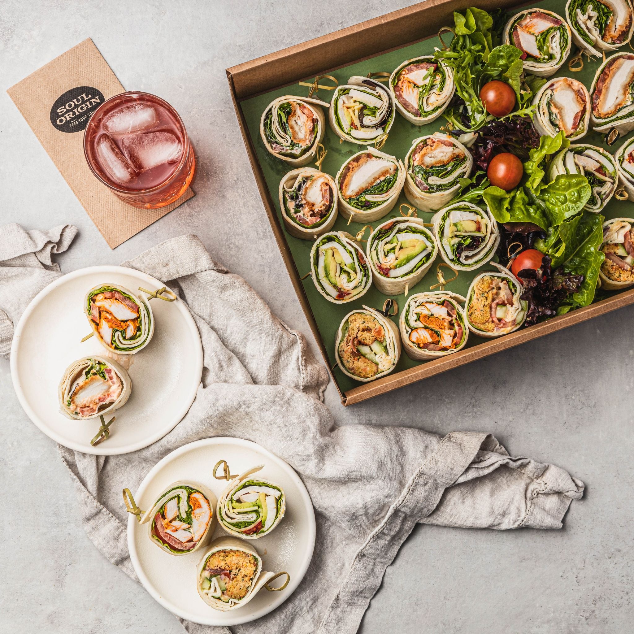 Mixed Wraps Soul Origin Mixed Wrap Platter – SO Catering