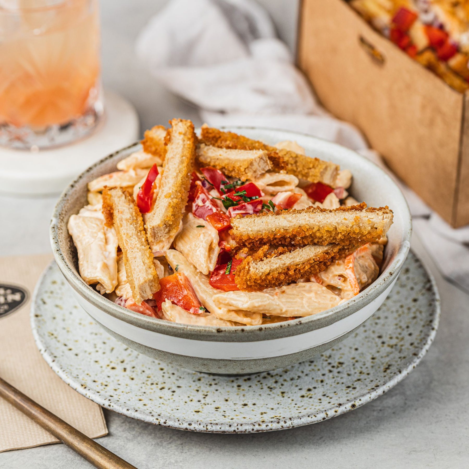 Salad Platter PlantBased Schnitzel Pasta Catering by Soul Origin