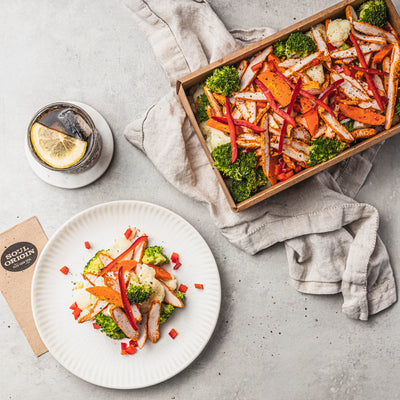 Grilled Chicken and Steamed Veg Salad Platter
